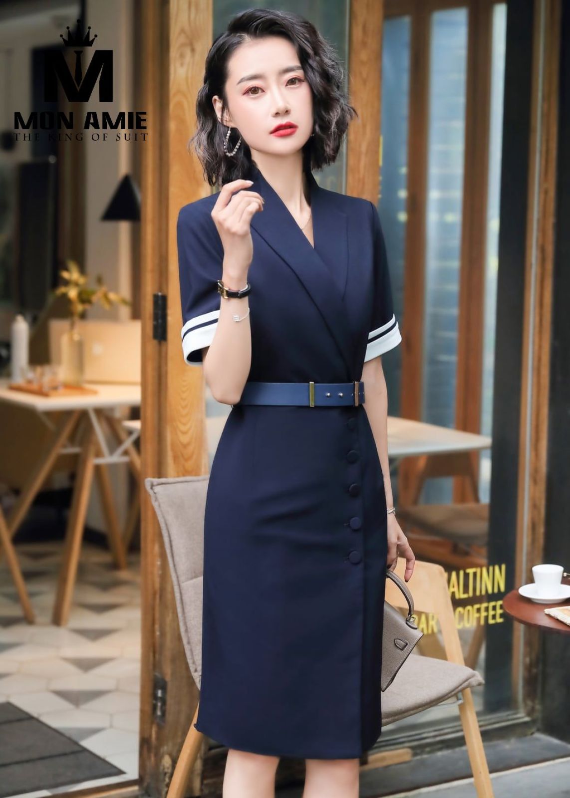 Blazer Tulip Navy Dress 